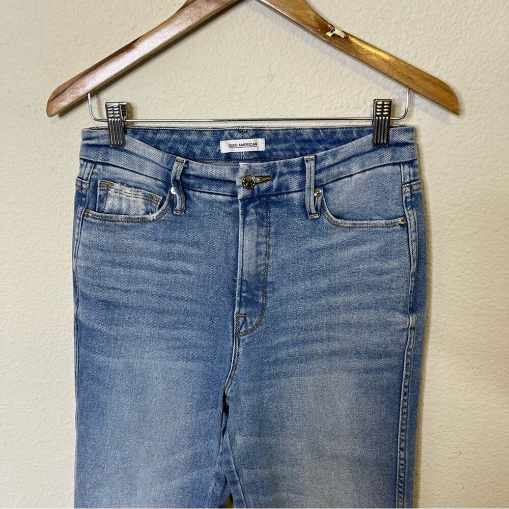 Good American Good Curve High Waist Ankle Straight Leg Jean Womens Size 6 / 28 - Picture 3 of 7